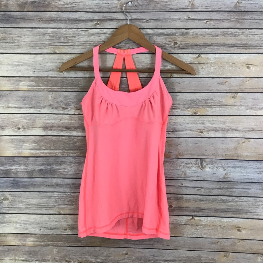 Lululemon scoop me up coral tank